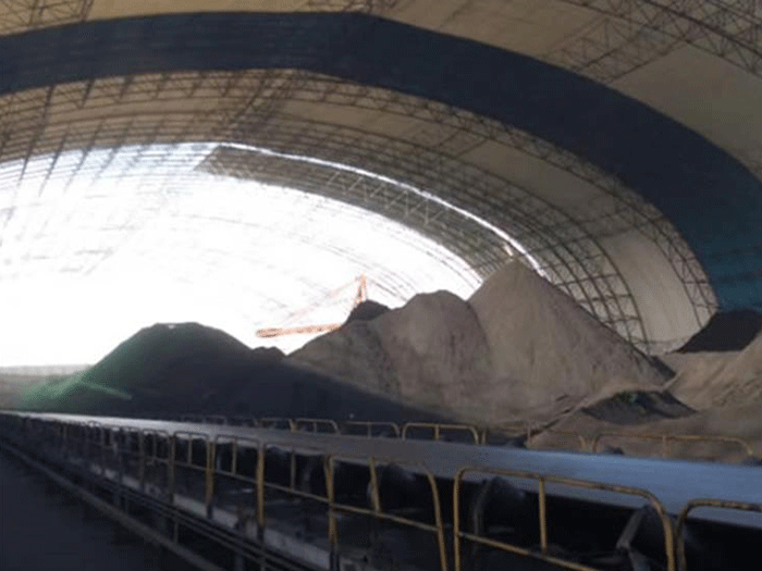 德惠煤棚料仓网架